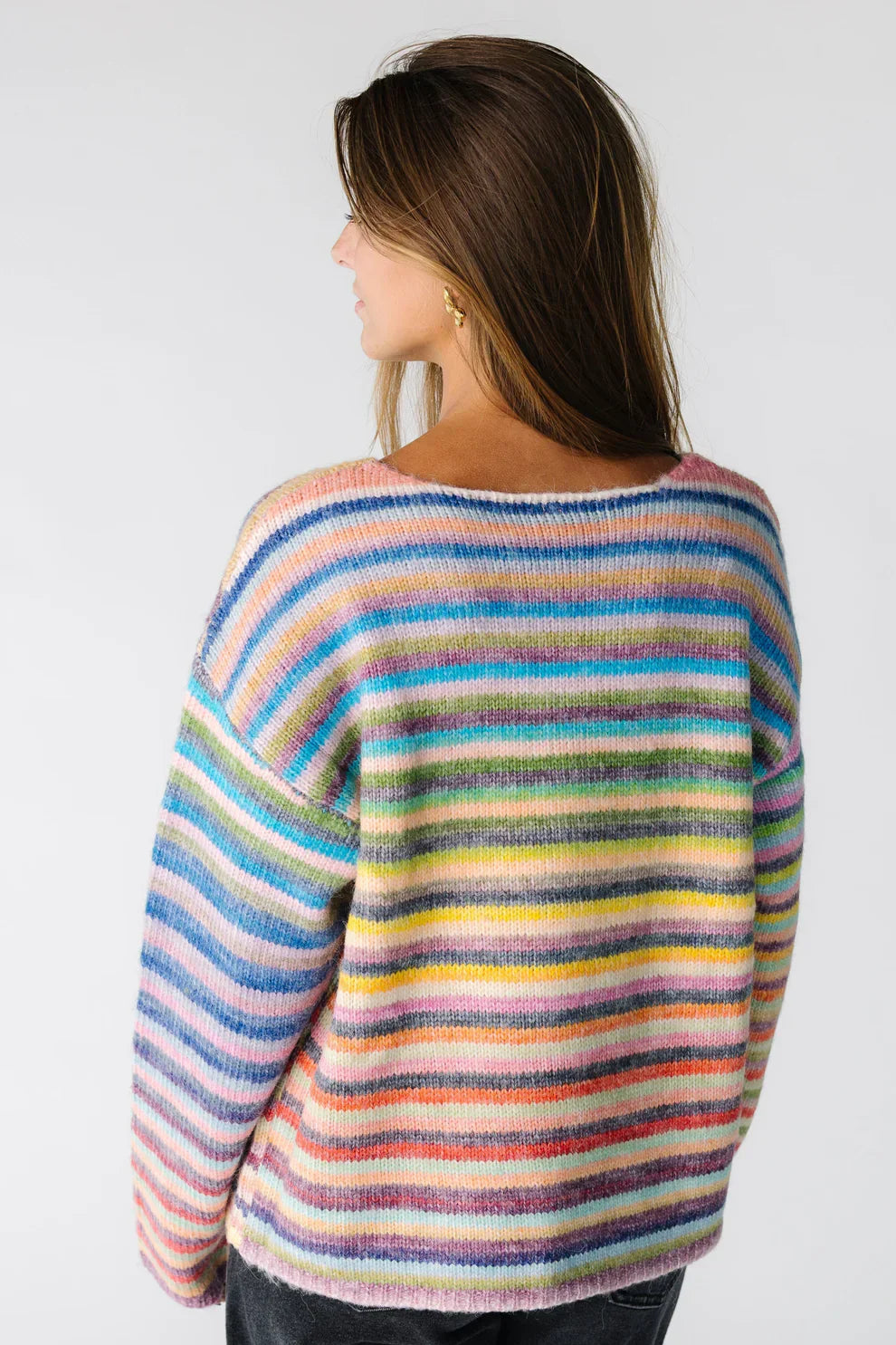 Stripped Pullover Sweater