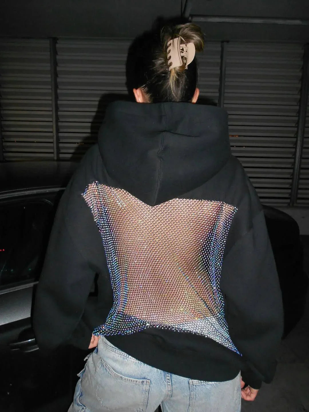 Crystal Mesh Hoodie