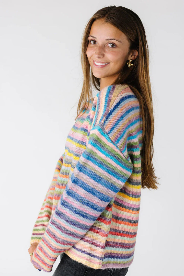Stripped Pullover Sweater