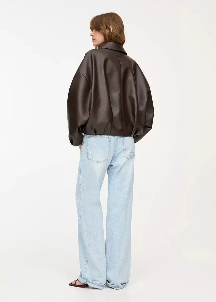 Veste en cuir Gloria