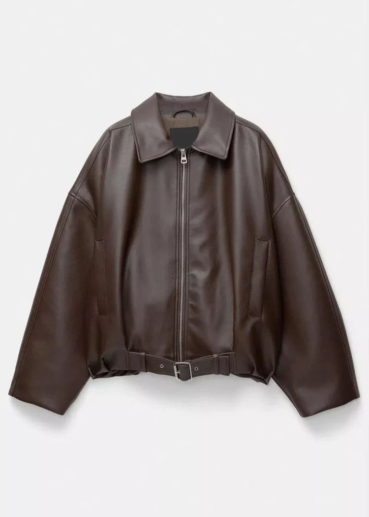 Veste en cuir Gloria