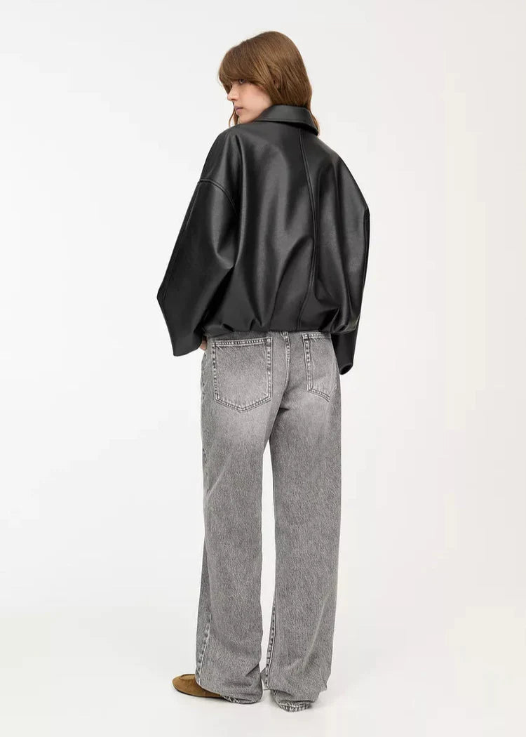 Veste en cuir Gloria