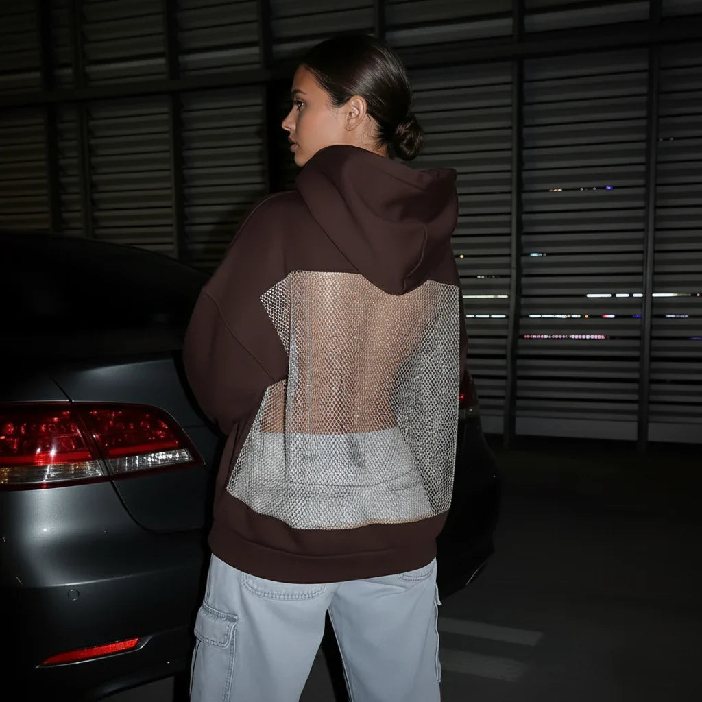 Crystal Mesh Hoodie