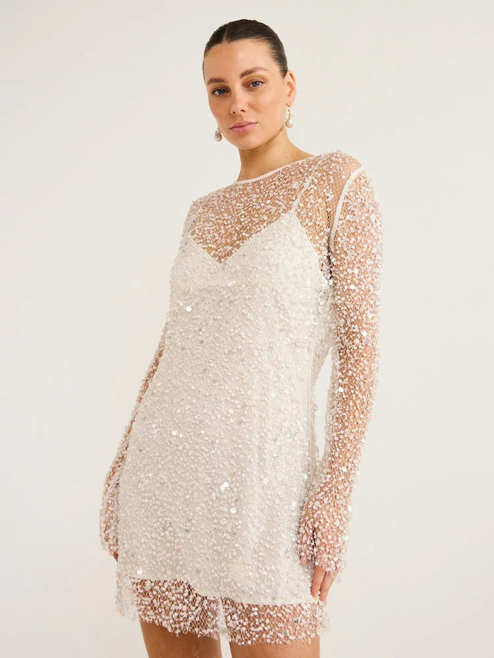 Crystal Glow Mini Dress